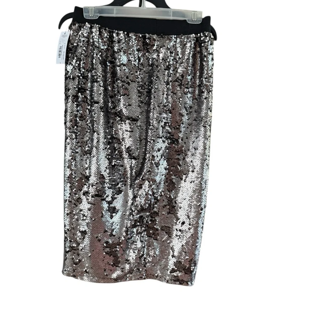 Worthington Pencil Skirt Silver